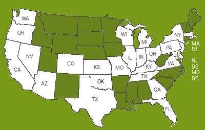 Map showing Soul Box Project Branch locations